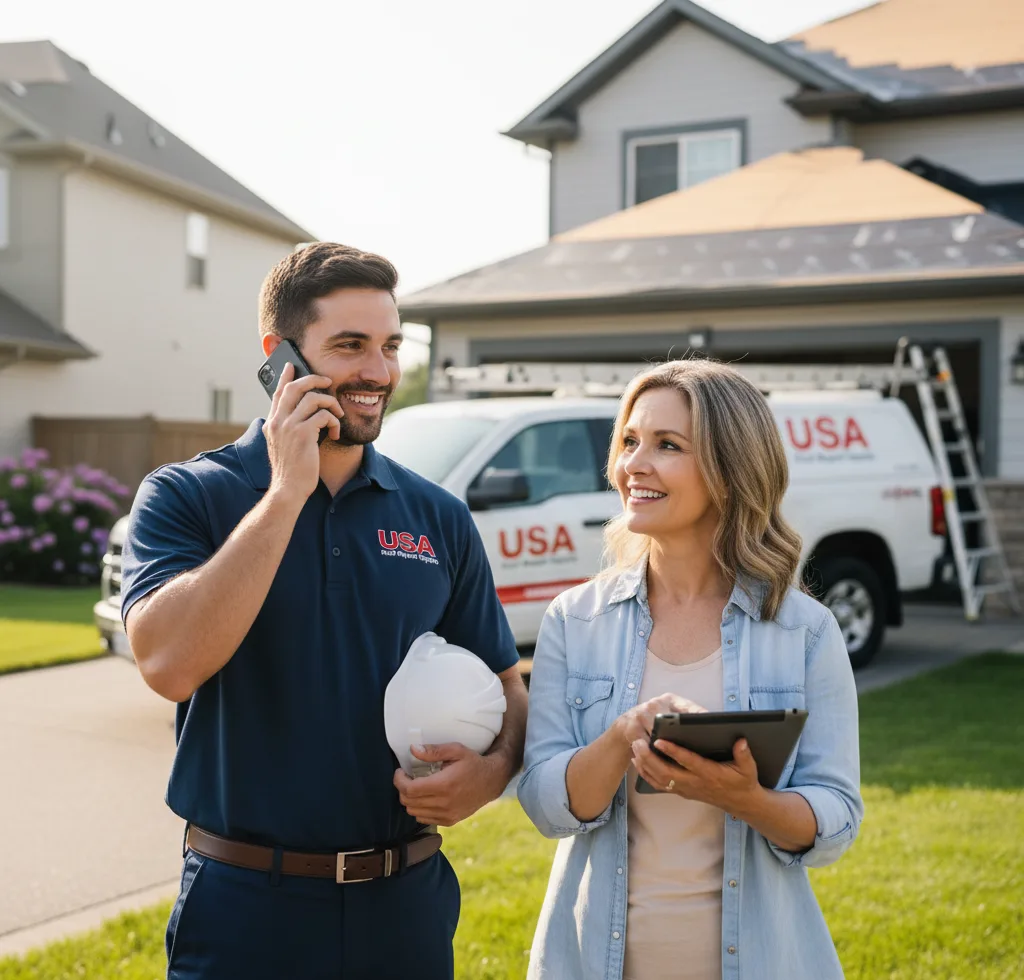 USA Roof Repair Experts customer support in Robert